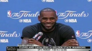 Watch LeBron James Casually Laugh Off Klay Thompson's Comment About 'Hurt Feelings'
