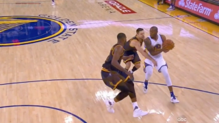 Watch Matthew Dellavedova Hit Andre Iguodala With Inadvertent A Low Blow