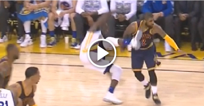 Watch Draymond Green Recklessly Karate Kick Kyrie Irving In The Chest