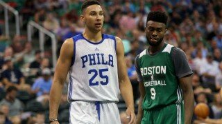 Watch Ben Simmons Show Passing Skill By Threading The Needle On Fast Break