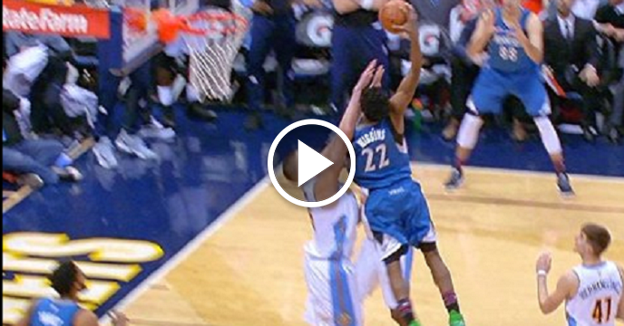 Watch Andrew Wiggins Throw Down Absolutely Monstrous Slam All Over Nikola Jokic