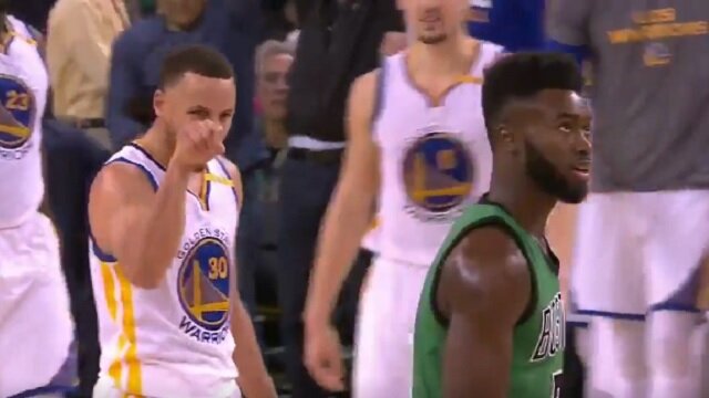 Stephen Curry Hits Ridiculous Buzzer-Beater Then Trash Talks Boston Celtics Rookie Jaylen Brown