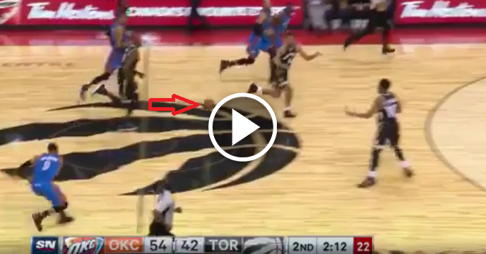 Russell Westbrook Nutmegs Cory Joseph For Insane Dime To Victor Oladipo