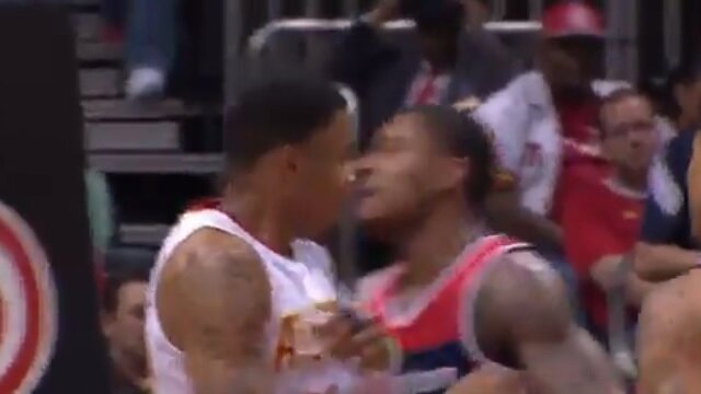 Bradley Beal Took Exception to Kent Bazemore\'s Physical Play and Went After Him