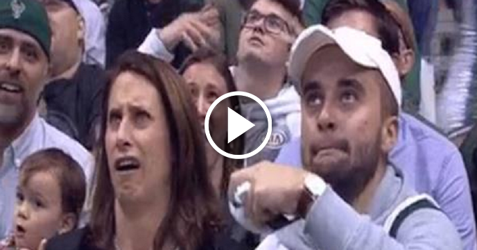 Mother & Son's Reaction To Being Caught On Bucks 'Kiss Cam' Is Absolutely Perfect