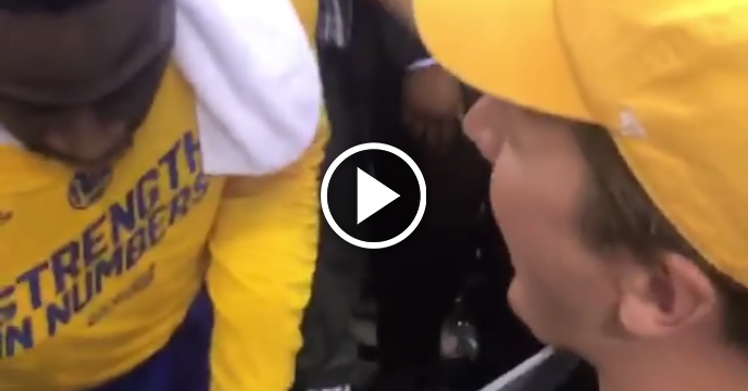 Draymond Green Signs Utah Jazz Fan's Flop Count Sign After Closing Out Series