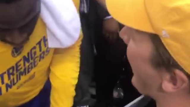 Draymond Green Signs Utah Jazz Fan\'s Flop Count Sign After Closing Out Series