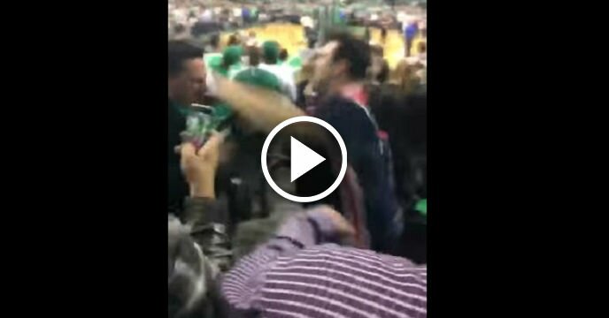 Washington Wizards Fan Savagely Knocks Out Boston Celtics Fan With One Punch