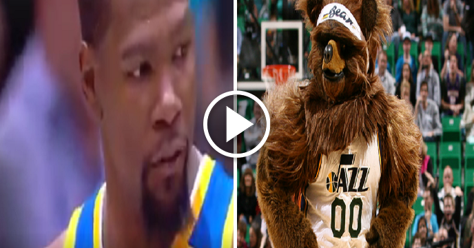 Kevin Durant Curses Out Utah Jazz Mascot — Tells Him To 'Get The F—k Off The Court'
