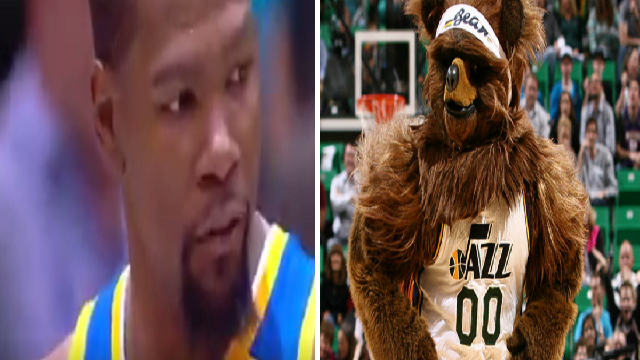 Kevin Durant Curses Out Utah Jazz Mascot — Tells Him To \'Get The F—k Off The Court\'