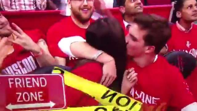 Dude Gets Friend-Zoned Into Oblivion On Houston Rockets Kiss Cam