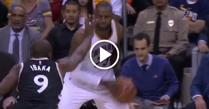 LeBron James Blatantly Disrespects Serge Ibaka By Spinning Ball Twice Before Draining Trey In His Face