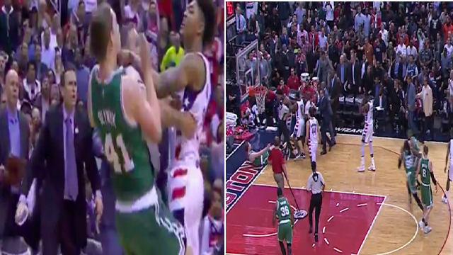 Wizards\' Kelly Oubre Ejected For Absolutely Leveling Celtics\' Kelly Olynyk