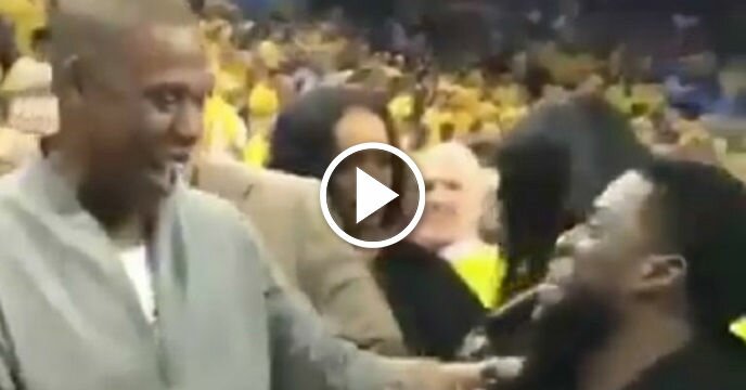Picture of Jay-Z and Kevin Hart Laughing It Up at Game 1 of NBA Finals Is Fake