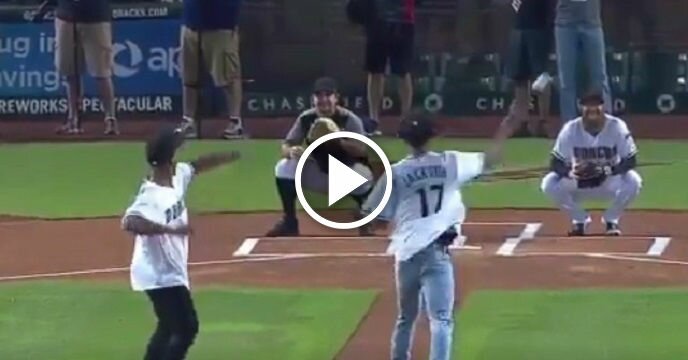 No. 4 Overall Pick Josh Jackson Throws Out Horrible First Pitch at Diamondbacks Game
