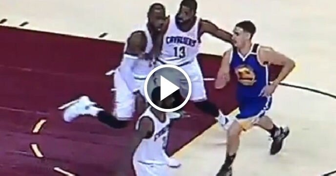 LeBron James Got Laid Out By Tristan Thompson's Shoulder in Game 3