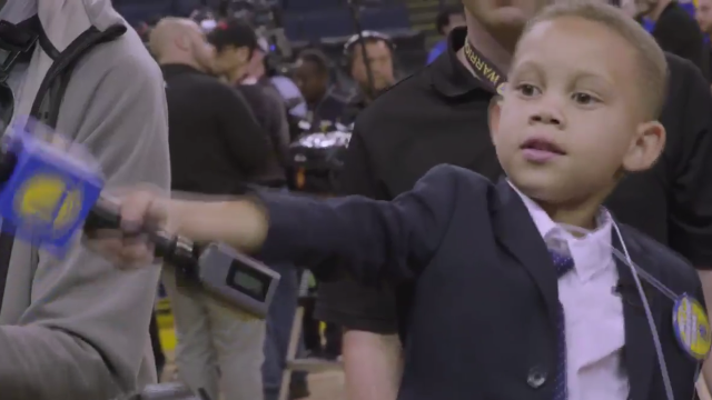 NBA Finals Coverage at All-Time Cuteness High with Warriors Kid Reporter Trent Fuller