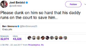 Sixers' Joel Embiid & Ben Simmons Hilariously Rip LaVar Ball & Son Lonzo