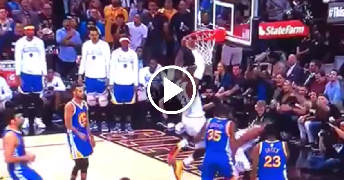 LeBron James Throws Up Alley-Oop To Himself Off Backboard For Monstrous Dunk