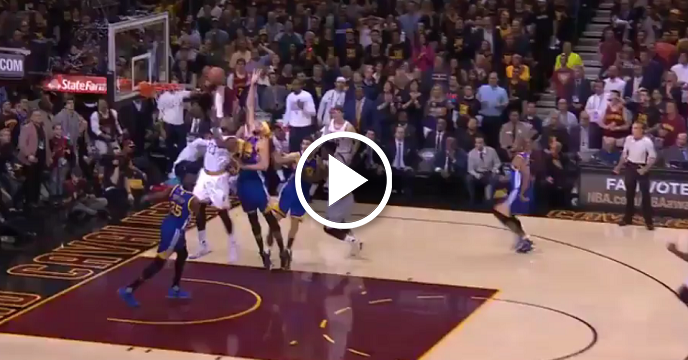 LeBron James Throws Down Thunderous Dunk After Stealing Ball From Warriors On Other End