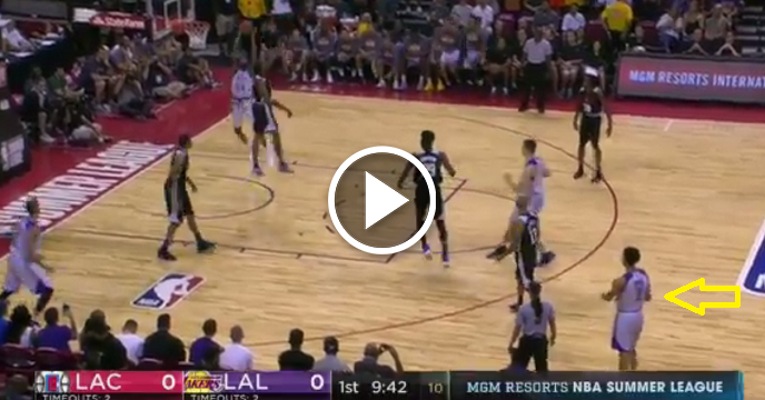 Lakers' Lonzo Ball Tosses Up Sick Alley-Oop To Brandon Ingram On First Summer League Possession