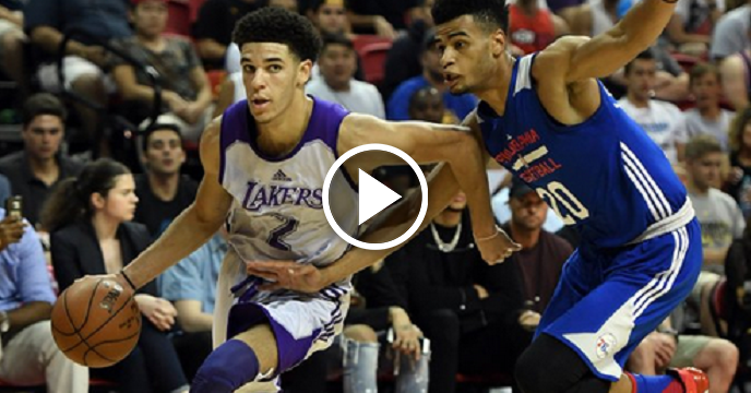 Lonzo Ball Leads Lakers To Win With Electrifying Performance Against Sixers In Summer League