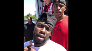 Watch: Chris Paul, Kevin Hart Help Deliver Food & Water In Houston