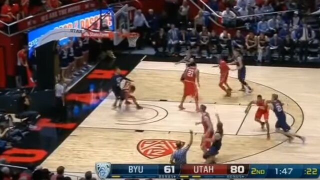 Watch BYU Basketball Player Earn Ejection by Sucker Punching Utah Player