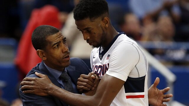 Kentan Facey and Kevin Ollie UConn