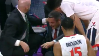 Virginia Basketball Head Coach Tony Bennett Leaves Game After Collapsing On Sideline