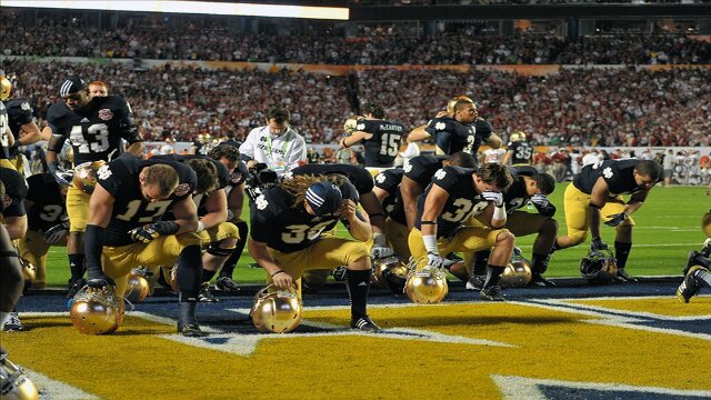 Notre Dame Fighting Irish Actually Score in Discover BCS National Title Game