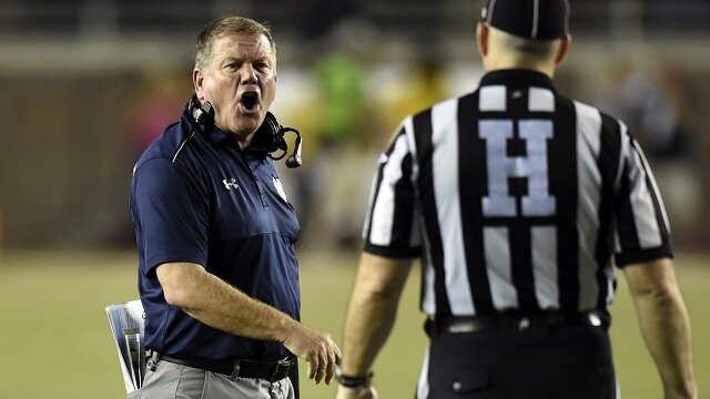 Brian Kelly Complains After Notre Dame Loss