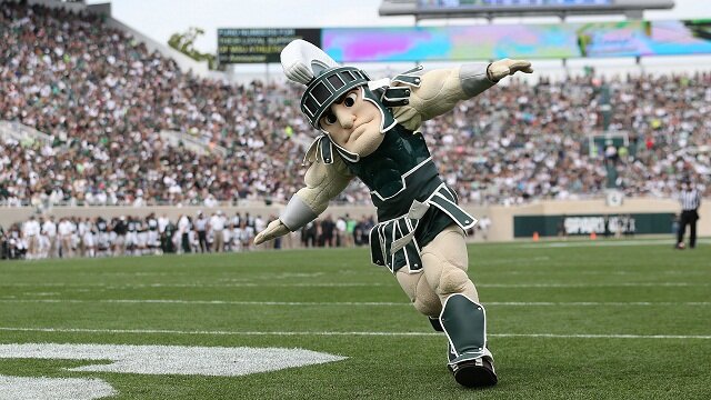 sparty michigan state spartans mascot