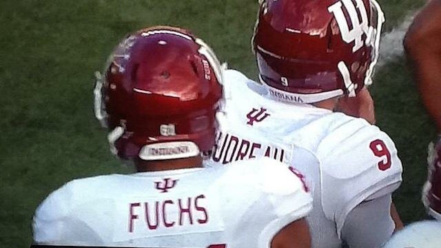 Stretched Jersey of Indiana's Jordan Fuchs Drops the F-Bomb