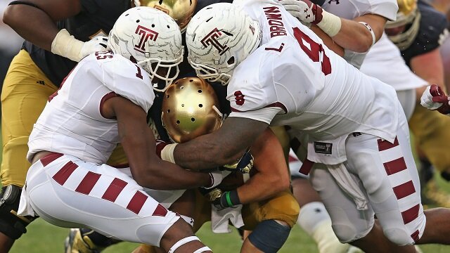 Temple, Notre Dame, football,