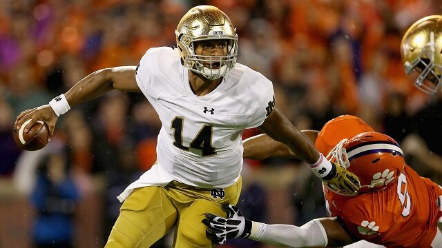 Notre Dame's DeShone Kizer Doesn't Deserve the Blame for Loss to Clemson