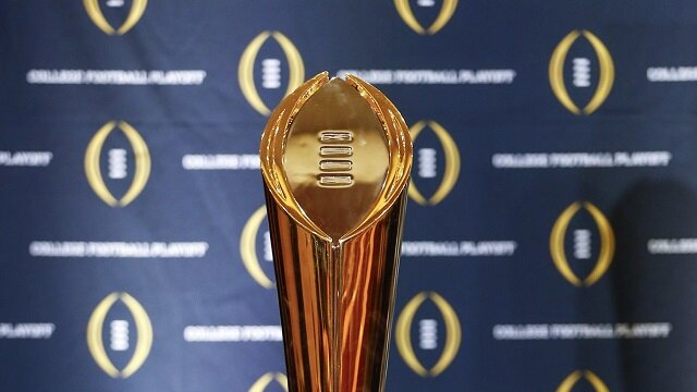 College Football Championship trophy