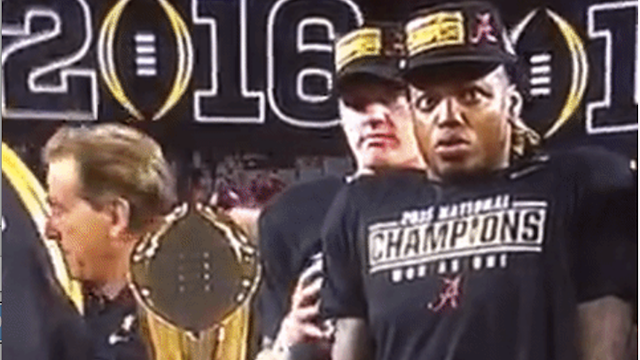This GIF of Derrick Henry\'s Face Perfectly Depicts How it Must Feel to Win a National Championship