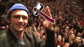  James Franco's Attempted Tomahawk Chop | The Feed 