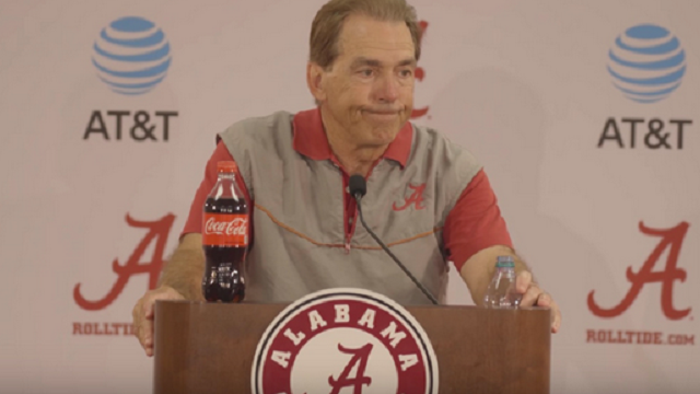 Salty Nick Saban Goes On Strange Rant Following First Spring Practice Of 2017