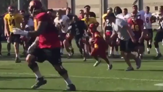 USC QB Sam Darnold Completes TD Pass to 10-Year-Old Battling Leukemia