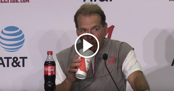 Watch: Nick Saban Isn't Impressed With Upcoming Solar Eclipse