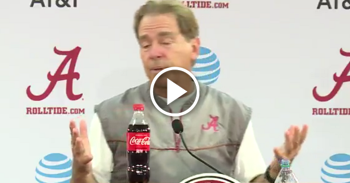 Watch: Nick Saban Goes On Sarcastic Diatribe During Press Conference