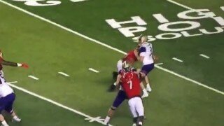 Washington Huskies QB Jake Browning Gets Destroyed By Rutgers Defensive Player