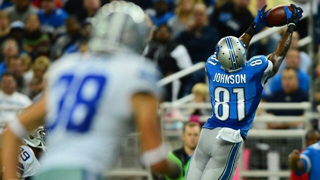 Detroit Lions’ Calvin Johnson Nearly Breaks Single-Game Receiving Record