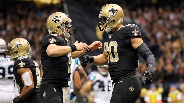 Drew Brees and Jimmy Graham