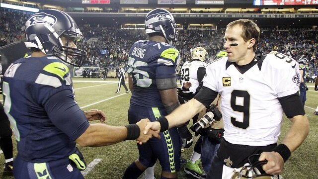 Russell Wilson and Drew Brees