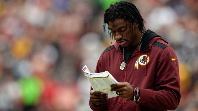 during an NFL game at FedExField on December 22, 2013 in Landover, Maryland.