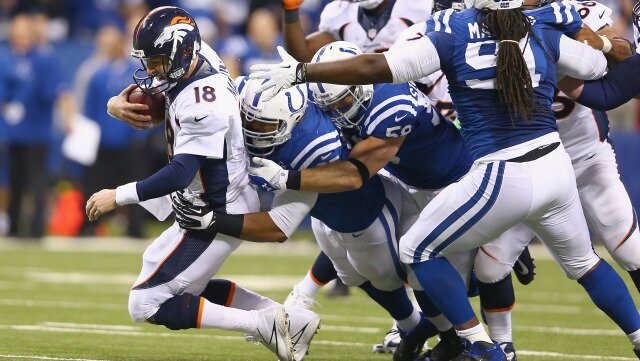 Peyton Manning Denver Broncos at Indianapolis Colts 2013