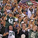 Superr fan Fireman Ed at New York Jets game